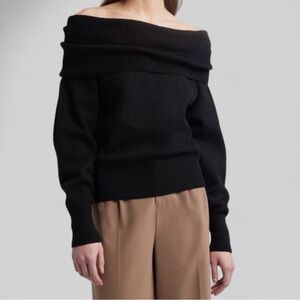 Torrid Off-Shoulder Black Women’s Sweater Size 2